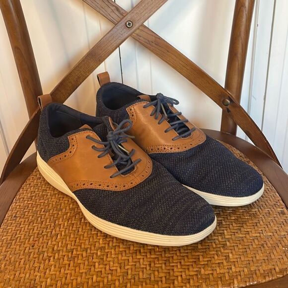 Cole Haan Grand Tour Knit blue Oxford shoe size 11.5 main image 9